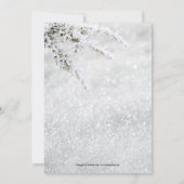 Invitation Baby shower d'hiver de neige mousseuse (Dos)