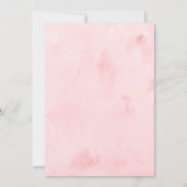 Invitation Baby shower d'hiver de Parties scintillant rose et (Dos)