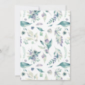 Invitation Baby shower d'hiver de Watercolor (Dos)