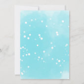 Invitation Baby shower d'hiver des animaux des bois mignons (Dos)