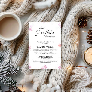 Invitation Baby shower d'hiver du Baby shower de neige