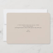 Invitation Baby shower d'hiver froid à l'extérieur couleur ne (Dos)