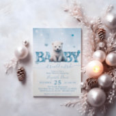 Invitation Baby shower d'hiver froid à l'extérieur Neutre