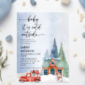 Invitation Baby shower d'hiver Invitation, bébé il fait froid