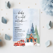 Invitation Baby shower d'hiver Invitation, bébé il fait froid