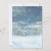 Invitation Baby shower d'hiver Little Snowflake (Dos)