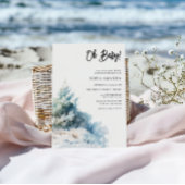 Invitation Baby shower d'hiver minimaliste aquarelle