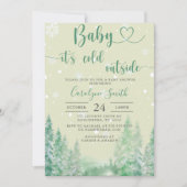Invitation Baby shower d'hiver non sexiste (Devant)