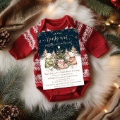 Invitation Baby shower d'hiver Ours polaire Snowflake