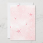 Invitation Baby shower d'hiver Pink Bow (Dos)
