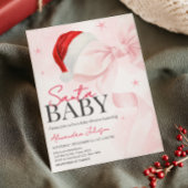 Invitation Baby shower d'hiver Pink Bow