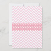 Invitation Baby shower d'hiver Pink Snowflake Chalkboard (Dos)