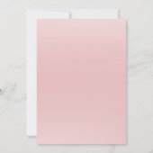 Invitation Baby shower d'hiver rose Elegant Girl (Dos)