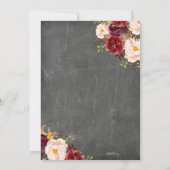 Invitation Baby shower d'hiver rustique (Dos)