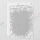 Invitation Baby shower d'hiver Rustique Douche d'h (Dos)