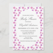 Invitation Baby shower d'hiver Snowflake (Devant)