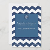 Invitation Baby shower d'hiver Snowflake (Dos)