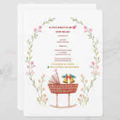 Invitation Baby shower d'hiver - Un petit paquet (Devant / Derrière)