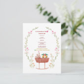 Invitation Baby shower d'hiver - Un petit paquet (Debout devant)
