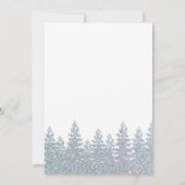 Invitation Baby shower d'hiver Woodland Little Snowflake (Dos)