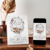 Invitation Baby shower d'hiver Woodland Oh Deer