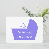 Invitation Baby shower d'icône de huche (Debout devant)