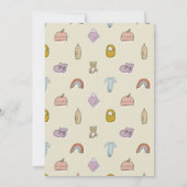 Invitation Baby shower d'illustration de Teddy Bear (Dos)