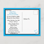 Invitation Baby shower d'images ultrasoniques (Dos)