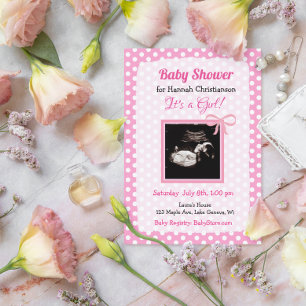 Invitation Baby shower d'images Ultrasound personnalisées