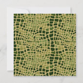 Invitation Baby shower d'impression de serpent (Dos)