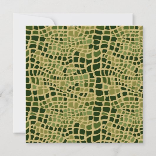 Invitation Baby shower d'impression de serpent (Dos)