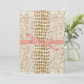 Invitation baby shower d'impression Gold Glam Faux Parties sc (Debout devant)