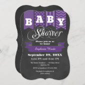 Invitation Baby shower d'indicateur de tableau de  (Devant / Derrière)