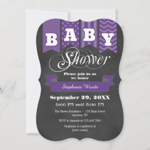 Invitation Baby shower d'indicateur de tableau de