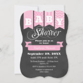 Invitation Baby shower d'indicateur de tableau de  (Devant)