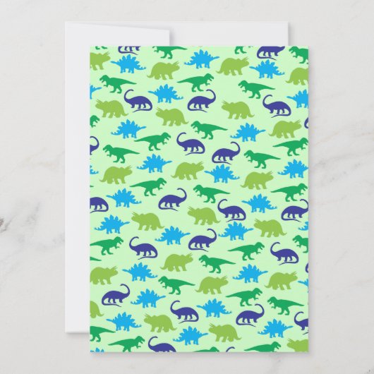 Invitation Baby shower Dinosaur (Dos)