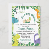 Invitation Baby shower Dinosaur (Devant)