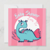 Invitation Baby shower Dinosaur (Devant)