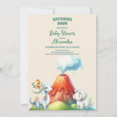 Invitation Baby shower Dinosaur (Devant)