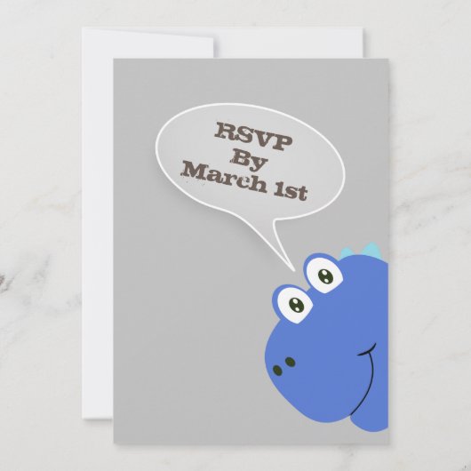 Invitation Baby shower Dinosaur (Dos)