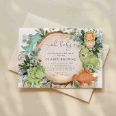 Invitation Baby shower Dinosaur