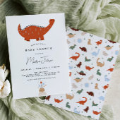 Invitation Baby shower Dinosaur