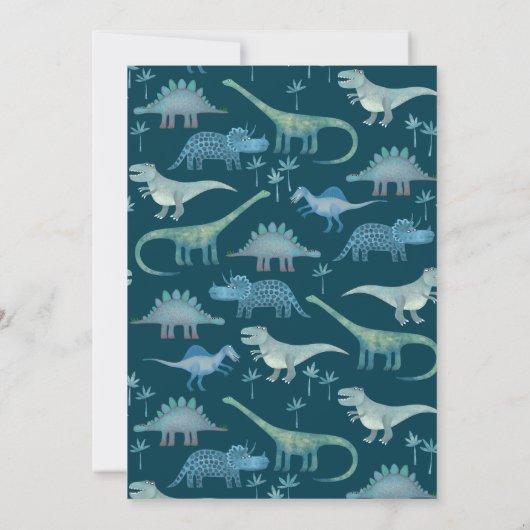 Invitation Baby shower Dinosaur (Dos)