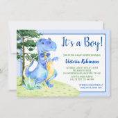 Invitation Baby shower Dinosaur Boy (Devant)