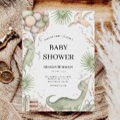 Invitation Baby shower Dinosaur mariage