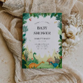 Invitation Baby shower Dinosaur mariage