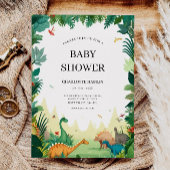 Invitation Baby shower Dinosaur mariage