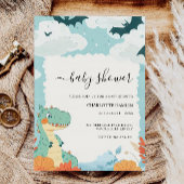 Invitation Baby shower Dinosaur mariage