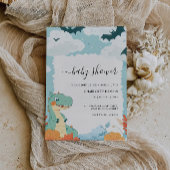 Invitation Baby shower Dinosaur mariage