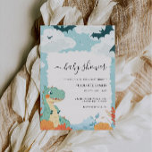 Invitation Baby shower Dinosaur mariage